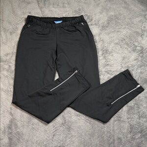 Title Nine Pants Pull On Athletic Black Small Vintage Made in USA